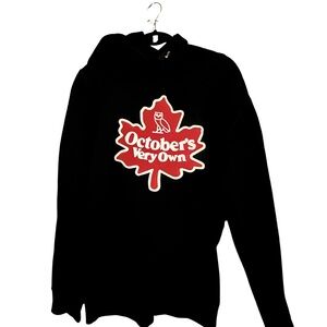 OVO Black Hoodie with Maple Leaf